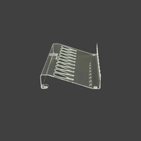 Clear Shears Organizer, Scissors Holder by ZZIZZORZ. For pet groomers, Barber and Hair Stylist.
