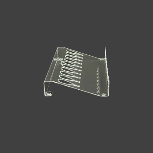 Clear Shears Organizer, Scissors Holder by ZZIZZORZ. For pet groomers, Barber and Hair Stylist.