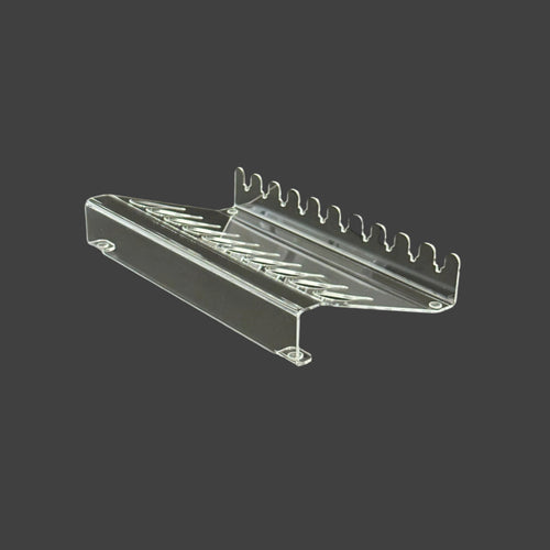 Clear Shears Organizer, Scissors Holder by ZZIZZORZ. For pet groomers, Barber and Hair Stylist.