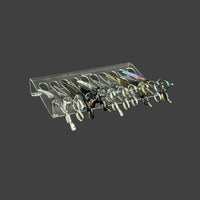 Clear Shears Organizer, Scissors Holder by ZZIZZORZ. For pet groomers, Barber and Hair Stylist.