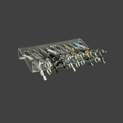 Clear Shears Organizer, Scissors Holder by ZZIZZORZ. For pet groomers, Barber and Hair Stylist.