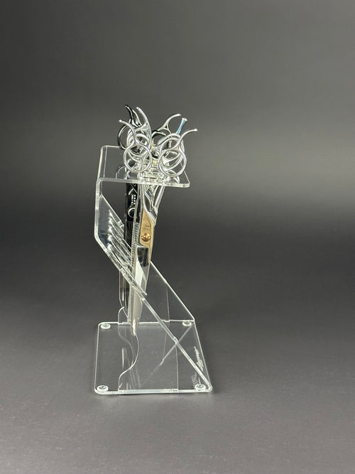 Scissors Shears Organizer Holder wall or table 5 clear ZZIZZORZ
