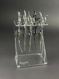 Scissors Shears Organizer Holder wall or table 5 clear ZZIZZORZ