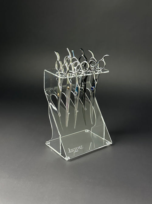Scissors Shears Organizer Holder wall or table 5 clear ZZIZZORZ