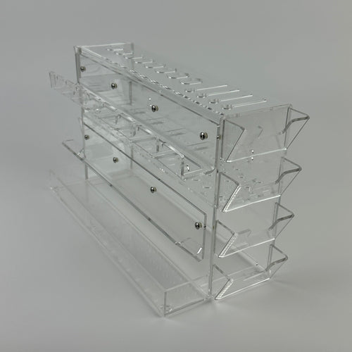 Multitool organizer holder for pet groomers, scissors, comb, blade, blade guard, brush, clipper, zzizzorz, wall , table 