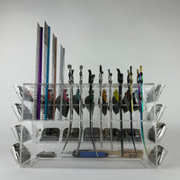 Multitool organizer holder for pet groomers, scissors, comb, blade, blade guard, brush, clipper, zzizzorz, wall , table 